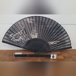 Tokyo Disney Resort Folding Fan Cinderella Castle & Mt. Prometheus Japan Wagara